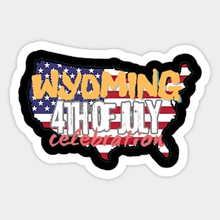 4th july celebration wyoming Sticker